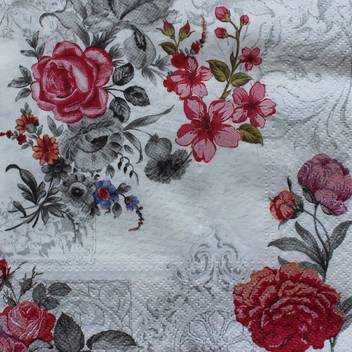 Tootpado Tissue Paper Decoupage 33 X 33 Cm Pack Of 20 Flower Rose 1l1397 Multicolor Napkins Buy Tootpado Tissue Paper Decoupage 33 X 33 Cm Pack Of 20 Flower