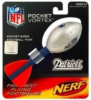 Hasbro Nerf Nfl Pocket Vortex Football Patriots Nerf Nfl