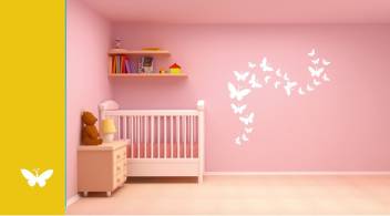 Asian Paints Wall Stories Butterfly Diy Stencil Kit White