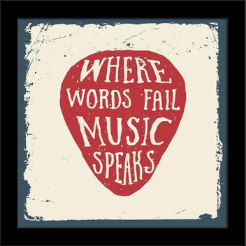 Artzfolio Where Words Fail Music Speaks Framed Art Print Digital Reprint 9 Inch X 9 Inch Painting Price In India Buy Artzfolio Where Words Fail Music Speaks Framed Art Print Digital
