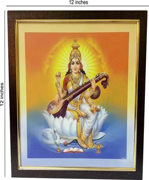 Luxerium Goddess Saraswati By Return Favors Canvas 12 Inch X 1