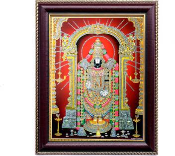 Shree Sai Holly Tirupati Balaji Image Handicraft For Temple Canvas