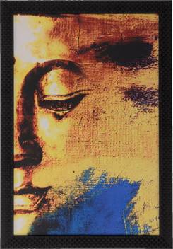 Ecraftindia Abstract Buddha Satin Matt Texture Uv Canvas 20 Inch X