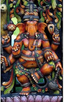 Hindu God Ganesha Framed Art Print Canvas Art Artzfolio Com
