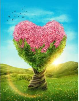 Artzfolio Heart Shaped Tree Unframed Art Print Canvas 31 Inch X 24 Inch Painting Price In India Buy Artzfolio Heart Shaped Tree Unframed Art Print Canvas 31 Inch X 24 Inch