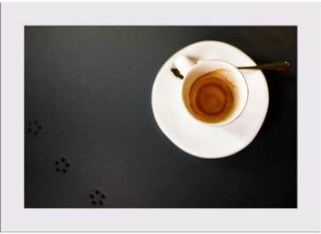 Artzfolio Coffee Framed Art Print Digital Reprint 5 Inch X 7 5