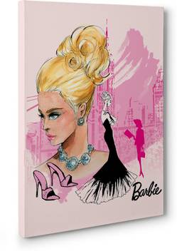Barbie Canvas 22 Inch X 16 Inch Painting Price In India Buy
