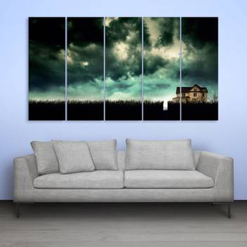 Inephos Beautiful Natural Scenery Wall Painting Multiple Frames