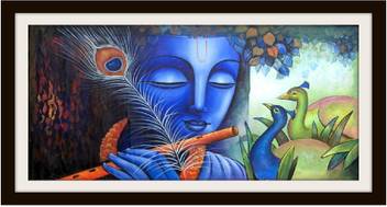 TRADITIONAL ARTS Lord Krishna Wall Frame Canvas 12 inch x 9 inch Painting  Price in India - Buy TRADITIONAL ARTS Lord Krishna Wall Frame Canvas 12  inch x 9 inch Painting online at Flipkart.com
