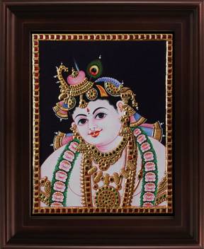 Myangadi Face Krishna Tanjore Canvas 36 Inch X 24 Inch Painting Price In India Buy Myangadi Face Krishna Tanjore Canvas 36 Inch X 24 Inch Painting Online At Flipkart Com Painting, reminiscence of panghat #art. flipkart