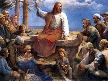 Elegance Jesus Sermon On Mount Canvas 42 Inch X 55 5 Inch Painting