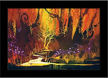 Artzfolio Fantasy Forest Framed Art Print Digital Reprint 6 Inch X