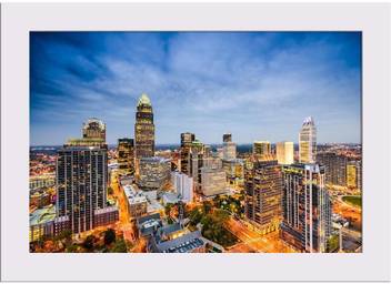 Artzfolio Charlotte North Carolina Usa Uptown City Skyline Framed Art Print Digital Reprint 7 Inch X 10 5 Inch Painting Price In India Buy Artzfolio Charlotte North Carolina Usa Uptown City Skyline