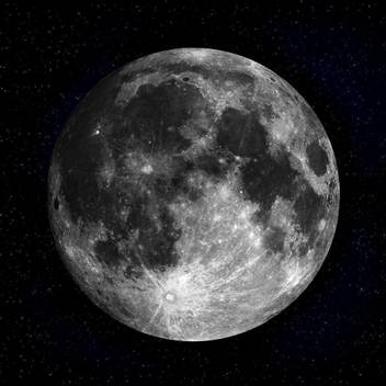 Full Moon In The Night Sky Premium Poster Canvas Art Artzfolio