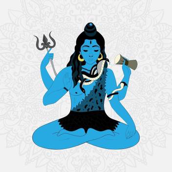 Artzfolio Lord Shiva Hindu God Unframed Art Print Canvas 50 Inch X