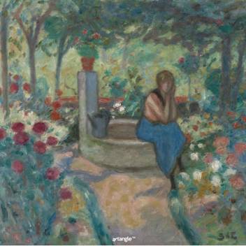 Artangle Georges D Espagnat Young Girl Near The Well Art Print
