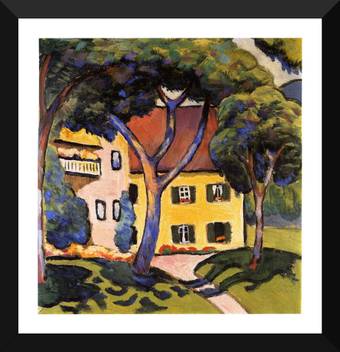 Tallenge August Macke Staudacher S House At The Tegernsee Framed A3 Size Poster Paper Print August Macke Posters Art Paintings Posters In India Buy Art Film