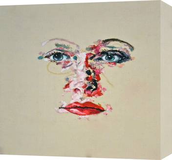 Printasiain Face Drawing Canvas Oil Painting Print Canvas 12 Inch