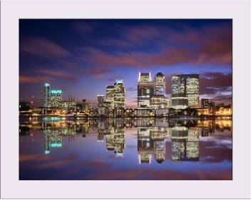Artzfolio Colorful Sunset Over Canary Wharf London Skyline Uk