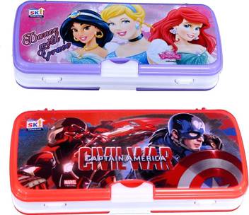 Flipkart Com Ski Xylo Big Barbie Avengers Art Plastic Pencil Boxes Pencil Box