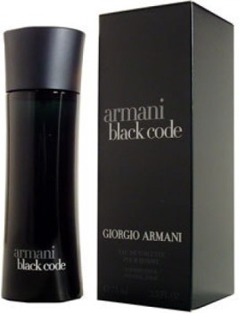 georgio armani black code