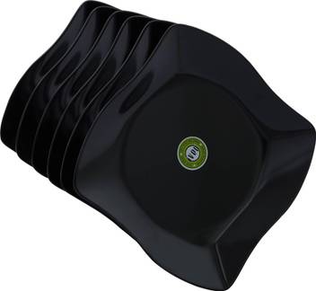 Iveo Iveo Black Quadra Quarter Plate 8 6pcs Gp Plate Set Price In India Buy Iveo Iveo Black Quadra Quarter Plate 8 6pcs Gp Plate Set Online At Flipkart Com