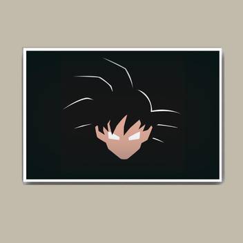 Dragon Ball Z Goku Artwork Wall Hang Fine Art Print Abstract