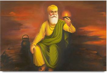Guru Nanak Dev Ji Graphic Art Laminated Poster Paper Print