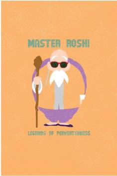 Master Roshi Dragon Ball Wall Art Rishabh Bhargava Photographic