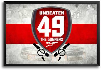 Shopmantra Arsenal The Gunners Unbeaten 49 Laminated Frame Poster Paper Print Shopmantra Posters Sports Posters In India Buy Art Film Design Movie Music Nature And Educational Paintings Wallpapers At Flipkart Com