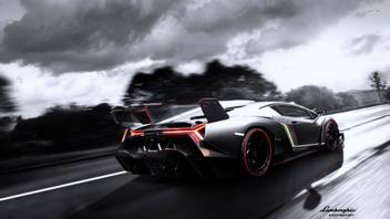 Eurekadesigns Lamborghini Veneno Poster Fine Art Print Vehicles