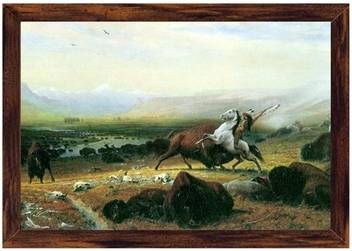 The Last Buffalo Canvas Art Albert Bierstadt Posters Art
