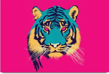 Abstract Tiger A Paper Print Animals Abstract Nature