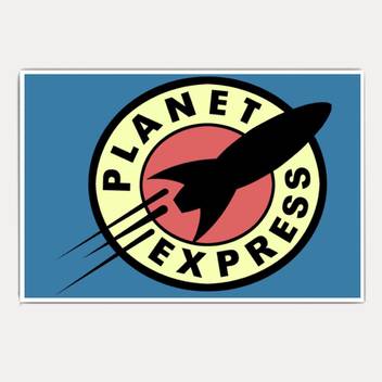Planet Express Futurama Jumbo Size Poster Paper Print Abstract
