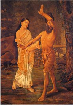 Vishwamitra And Menaka Mini Series Raja Ravi Varma Posters