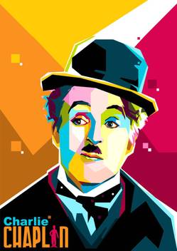 Charlie Chaplin A4 Non Tearable Poster Paper Print Abstract Art
