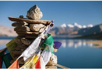 Athah Poster Tso Moriri Lake With Prayer Flags Ladakh India Print Paper Print Educational Posters In India Buy Art Film Design Movie Music Nature And Educational Paintings Wallpapers At Flipkart Com