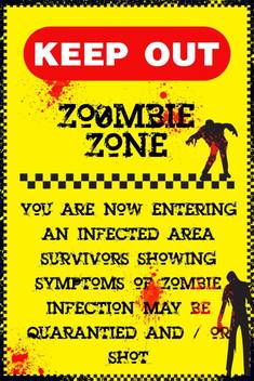 Eurekadesigns Keep Out Zombie Zone Paper Print Humor Posters In India Buy Art Film Design Movie Music Nature And Educational Paintings Wallpapers At Flipkart Com