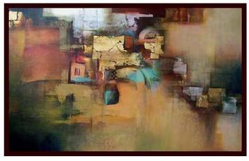 Abstract Landscape 2 Paper Print Art Paintings Posters In