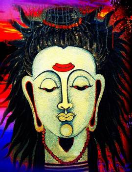 Canvas Painting Without Frame Lord Shiva Canvas Art Abstract
