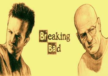 Breaking Bad Outline A4 Non Tearable Poster Paper Print Abstract