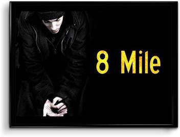 Eminem 8 Mile Movie Paper Print Gaming Minimal Art Typography