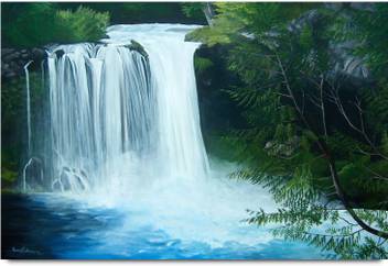 Waterfall Drawing Paper Print Art Paintings Posters In India Buy Art Film Design Movie Music Nature And Educational Paintings Wallpapers At Flipkart Com Hd pictures of waterfall and waterfall images. waterfall drawing paper print