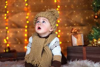 Cute Christmas Baby Boy Poster Paper Print Children Posters In