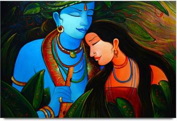 Amy Beautiful Abstract Lord Radha Krishna 3d Art 3d Poster