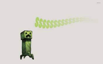 Minecraft Creeper Athah Fine Quality Poster Paper Print Gaming