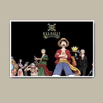 Monkey D Luffy And The One Piece Squad Wall Hang Fine Art Print Abstract Posters In India Buy Art Film Design Movie Music Nature And Educational Paintings Wallpapers At Flipkart Com