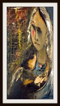 Mother Son Painting Fine Art Print Abstract Posters In India