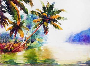 Backwater Of Kerala Canvas Art Jeyaprakash M Posters Art