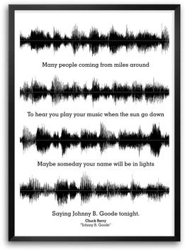 Chuck Berry Johnny B Goode Lyrics Quotes Paper Print Music Posters In India Buy Art Film Design Movie Music Nature And Educational Paintings Wallpapers At Flipkart Com